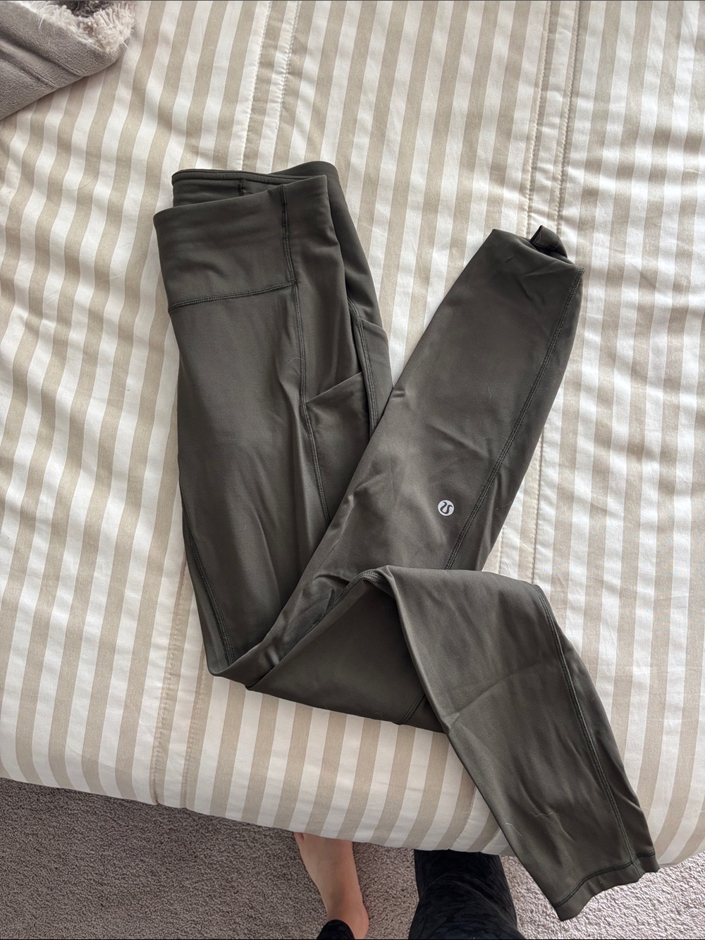lululemon Olive Green Athletic Leggings